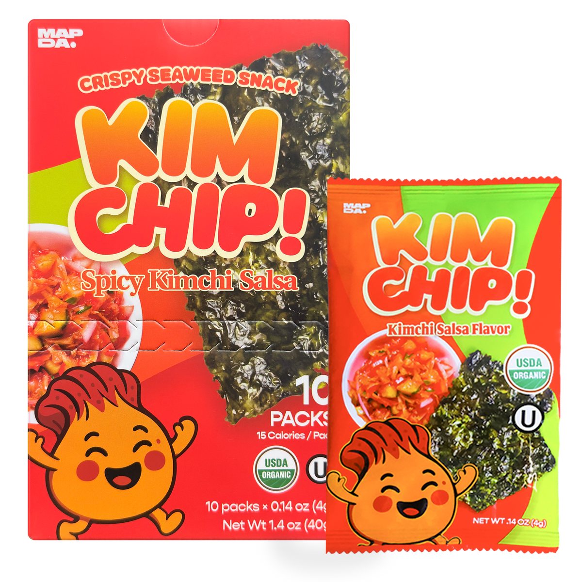 KIMCHIP! - Spicy Seaweed Snacks (10 packs)