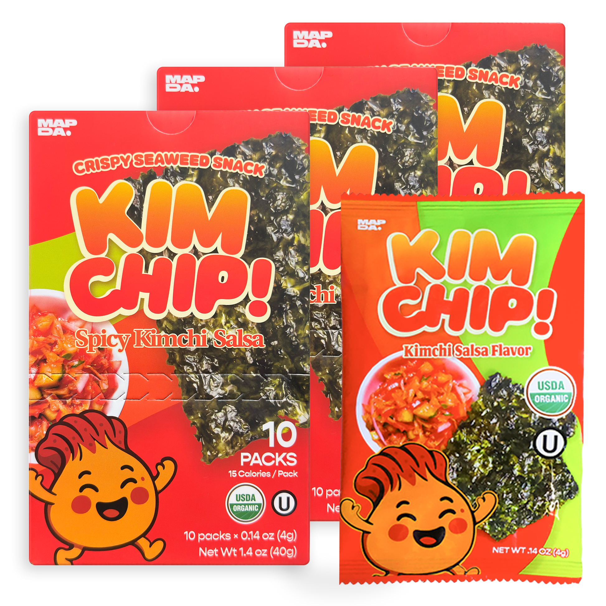 KIMCHIP! - Spicy Seaweed Snacks (30 packs)